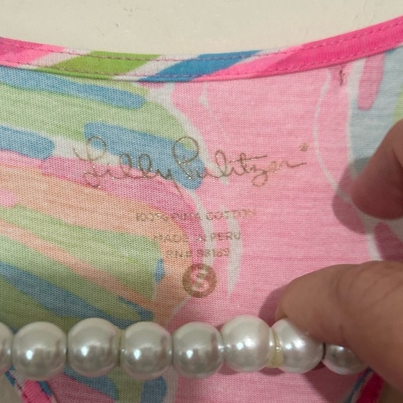 Lilly Pulitzer Monterey Tank Dress Shellebrate Pink Shell Print SIZE SMALL - Picture 7 of 9